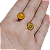 Brinco com Pedra Natural Jade Amarela Aço com Ouro 18k - Imagem 3