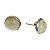 Brinco de Aço com Pedra Natural Quartzo Branco Nuance Lemon - Imagem 1