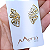Brinco de Aço Inox Butterfly Gold - Imagem 2