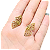 Brinco de Aço Inox Butterfly Gold - Imagem 1