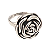 Anel de Prata Eletroformação Rosa Celestial - Tam 19 - Imagem 1