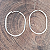 Brinco Argola Oval de Prata 23 x 30 mm - Imagem 2