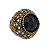Anel de Prata Turca Bombom Black Stone - Imagem 1