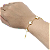 Pulseira de Aço com Ouro Trevo Cleef Madrepérola - Imagem 2