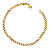 Pulseira Infantil Menino Aço com Ouro 18K Grumet - Imagem 1