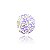 BERLOQUE DE PRATA SEPARADOR BEADS FLORAL LILÁS - 08524 - Imagem 1
