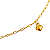 Pulseira com Berloques Coração de Aço Cirúrgico com Ouro 18K - Imagem 2