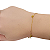 Pulseira com Berloques Coração de Aço Cirúrgico com Ouro 18K - Imagem 3
