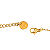 Pulseira em Aço Cirúrgico com Ouro Coração Latente - Imagem 4