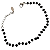 Pulseira de Aço Feminina com Cristais Negros - Imagem 1