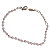 Pulseira Feminina de Aço Cirúrgico Cristais Rosa Baby Perolado - Imagem 1