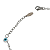 Pulseira Feminina de Aço Cirúrgico Olho Grego Delicada - Imagem 3