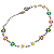 Pulseira Feminina Margaridas Coloridas em Aço Cirúrgico - Imagem 1