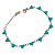 Pulseira Feminina Corações Tiffany em Aço Cirúrgico - Imagem 1