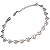 Pulseira de Aço Cirúrgico Corações Diamantados - Imagem 1