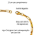 Pulseira de Aço Dourado - Ouro 18k - Elos Tijolinho - 21 cm - Imagem 2