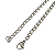 Corrente Masculina/Feminina 70 cm Aço Cirúrgico Elos Grumet - Imagem 4