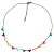 Colar Choker de Aço Cirúrgico Corações Multicoloridos - Imagem 1
