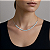 Colar Choker de Aço Cirúrgico com Cristais Baby Blue - Imagem 1