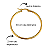 Brinco Argola Dourada 3,5 cm de Aço com Ouro 18K - Imagem 2