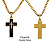 Colar Masculino Corrente Grumet Cruz Black Dupla Face - Imagem 3