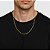 Corrente Masculina Dourada de Aço com Ouro 18K Elos Tipo Cartier - Imagem 2