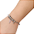 Pulseira com Berloques de Aço Cirúrgico Mulher de Alma Leve e Espírito Forte - Imagem 5