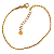 Pulseira Feminina Dourada Aço com Ouro 18K Rope Delicada - 18 cm - Imagem 1
