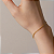 Pulseira Feminina Dourada Aço com Ouro 18K Rope Delicada - 18 cm - Imagem 3