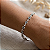 Pulseira Prata Bali Florzinhas 18cm - Imagem 3