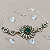 Pulseira de Prata Turca Flor de Esmeralda - Imagem 1