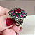 Anel de Prata Turca Imperial Floral - Imagem 2