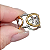Anel de Aço Cirúrgico e Ouro 18K Elos Elegance - Ajustável - Imagem 2