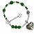 Pulseira Feminina Aço Cirúrgico Estilo Bali com Jade Verde Natural Mistic - Imagem 1