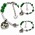 Pulseira Feminina Aço Cirúrgico Estilo Bali com Jade Verde Natural Mistic - Imagem 3