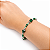 Pulseira Feminina Aço Cirúrgico Estilo Bali com Jade Verde Natural Mistic - Imagem 2