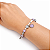Pulseira Aço Bali com Quartzo Rosa Amor Próprio - Imagem 2