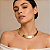 Choker Cleópatra Aço com Ouro 18K Espelhado - Imagem 2