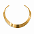 Choker Cleópatra Aço com Ouro 18K Espelhado - Imagem 1