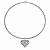 Colar Choker Aço Bali Coração Rajastan - Imagem 1