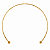Colar Choker Aço Cirúrgico com Ouro 18K Classic - Imagem 1