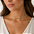 Colar Choker Aço com Ouro 18K Ômega 3 mm - Imagem 2