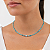 Colar Choker Aço Cirúrgico com Turquesa Natural Olho Grego - Imagem 2