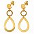 Brinco Aço Cirúrgico com Ouro 18K Slim Lace - Imagem 1