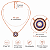 Colar de Prata com Ouro Rosé Mini Mandala Safire - Imagem 2