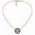 Colar de Prata com Ouro Rosé Mini Mandala Safire - Imagem 1