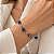 Pulseira de Aço Bali com Pedra Natural Lápis Lazuli - Imagem 2