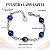 Pulseira de Aço Bali com Pedra Natural Lápis Lazuli - Imagem 3
