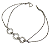 Pulseira de Prata com Ouro Branco Elo de Luz - Imagem 1