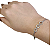 Pulseira de Prata com Ouro Branco Elo de Luz - Imagem 3